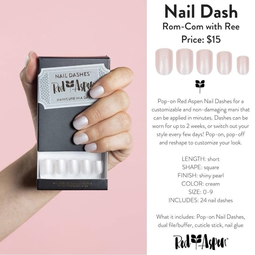 Rom-Com with Ree Red Aspen Nail Dash NIB